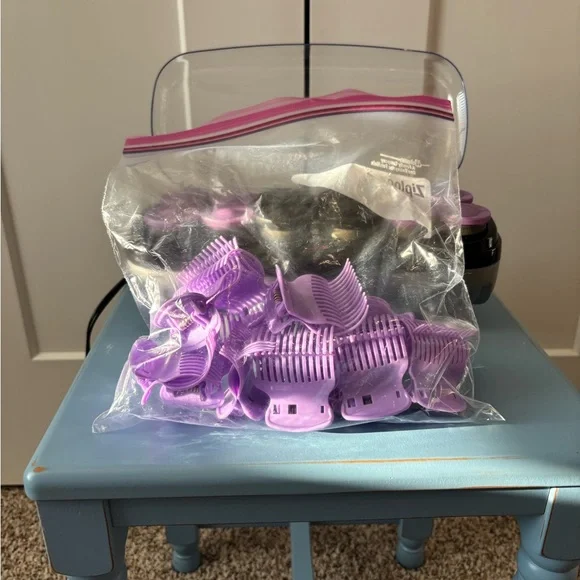 Conair Hair Roller Set with Purple and Black Rollers - Picture 3 of 4